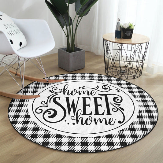 Home Sweet Home Round Rug