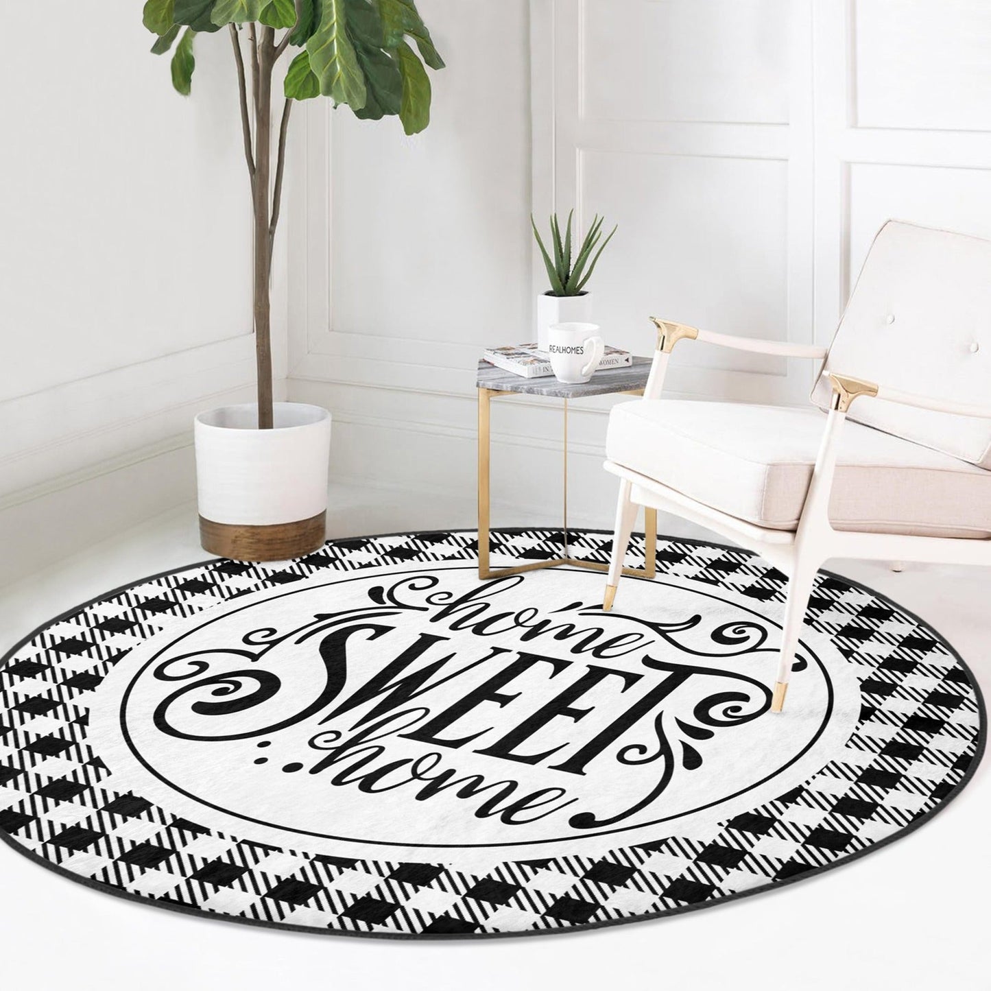 Home Sweet Home Round Rug