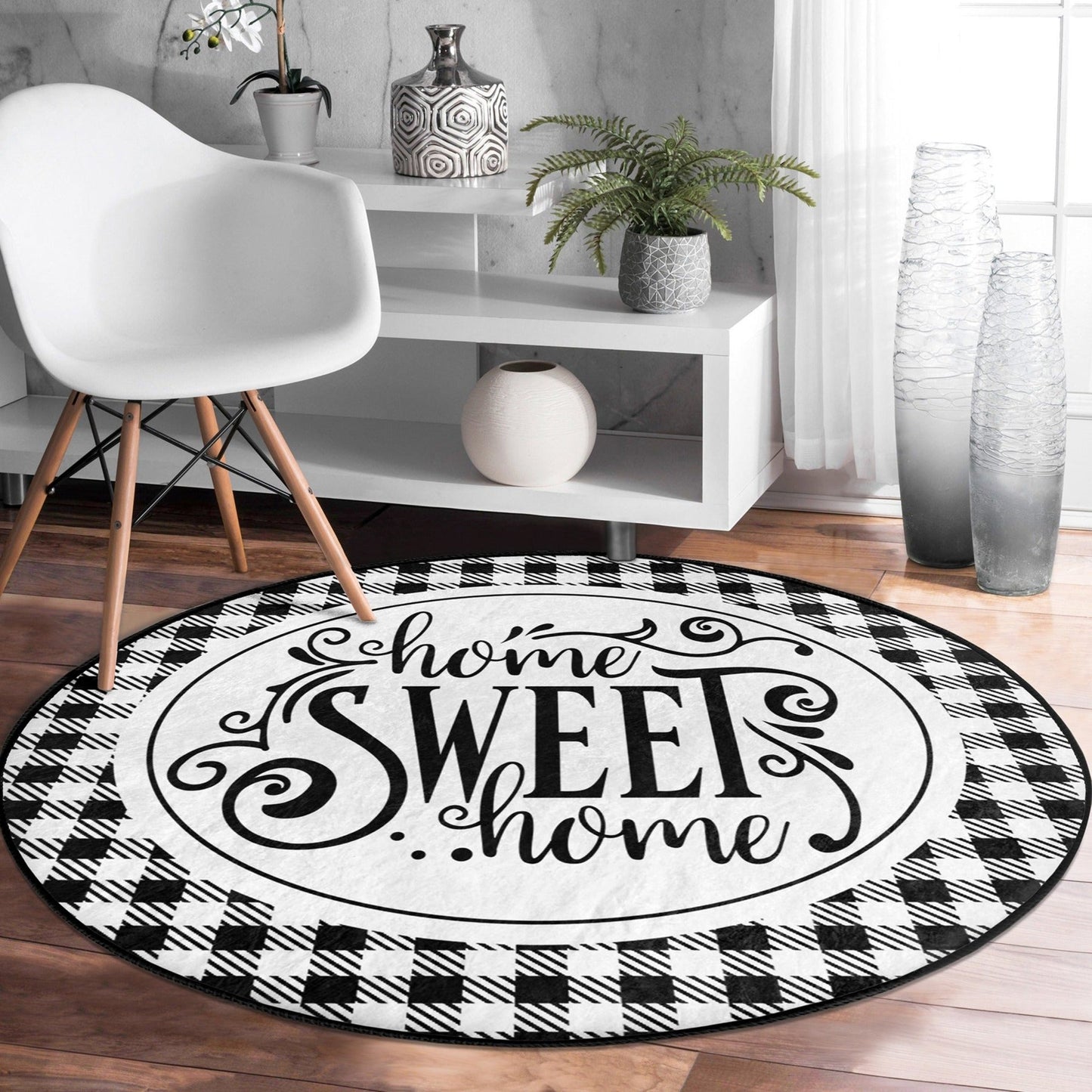 Home Sweet Home Round Rug