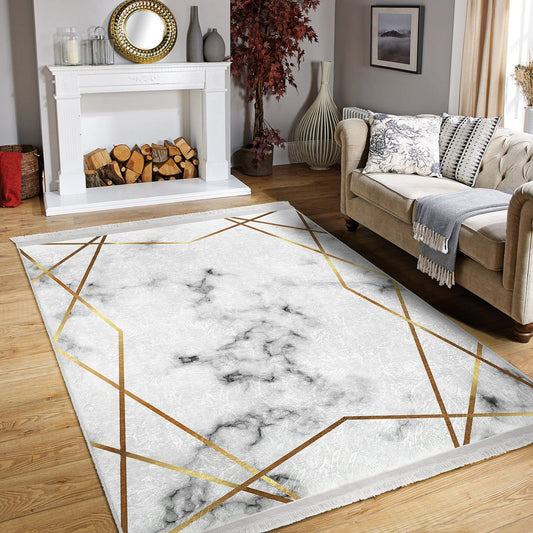 Marble Geometric Rug