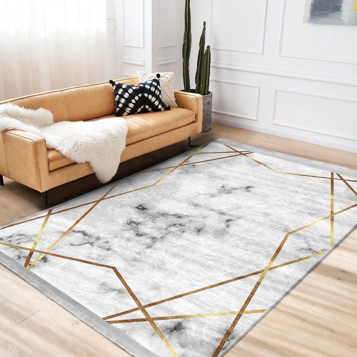 Marble Geometric Rug