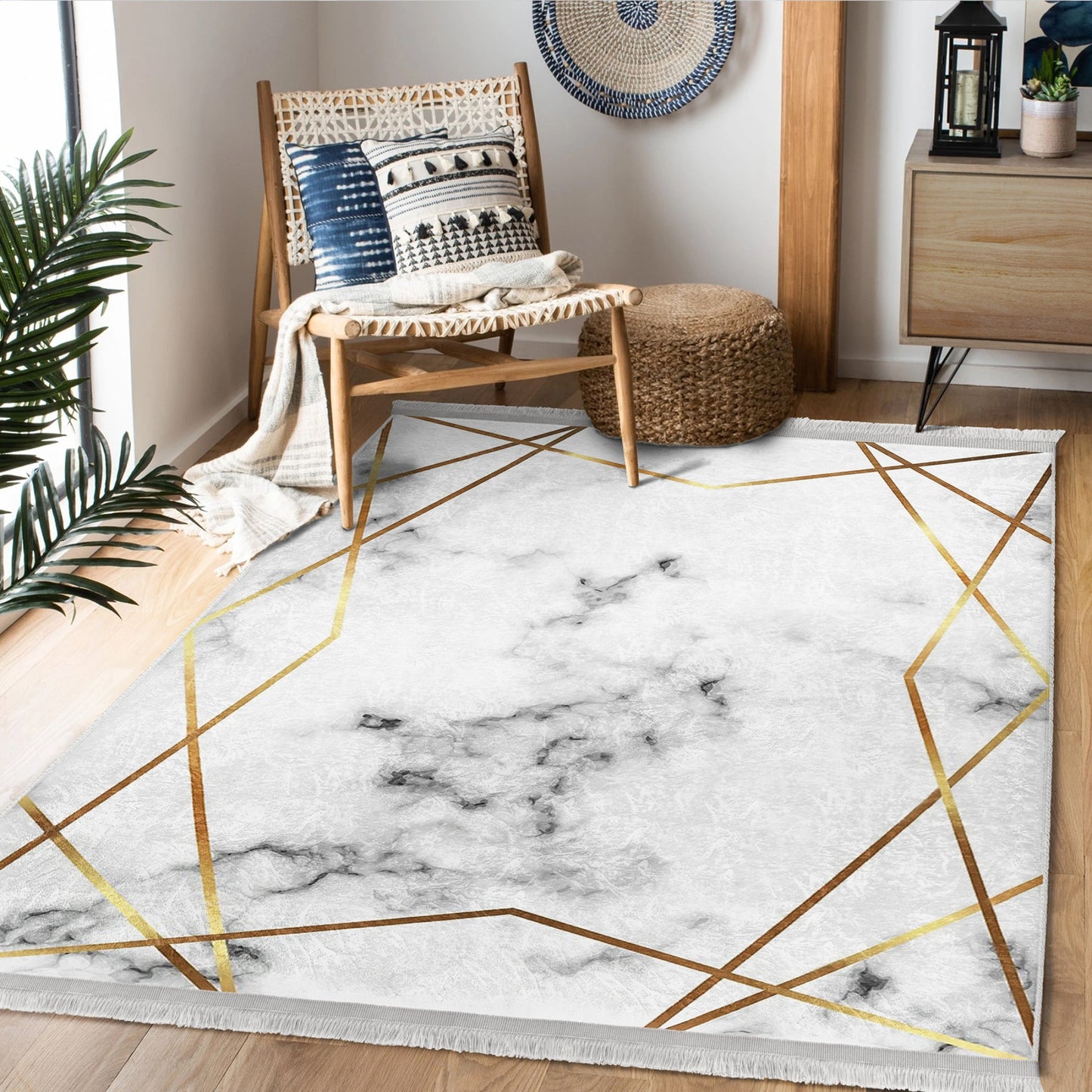 Marble Geometric Rug