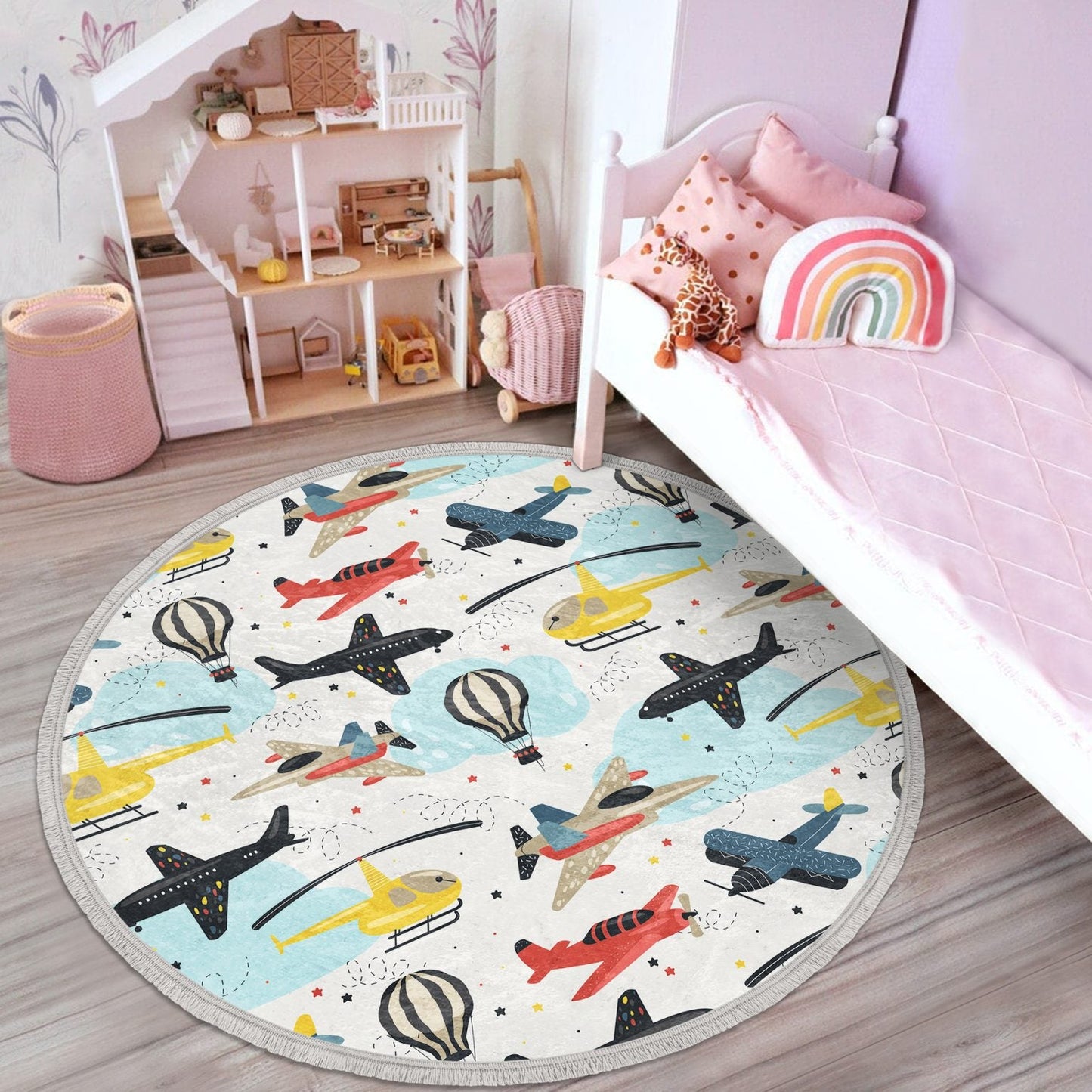 Aircraft Round Rug