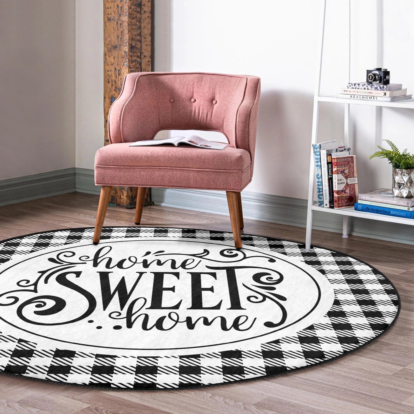 Home Sweet Home Round Rug